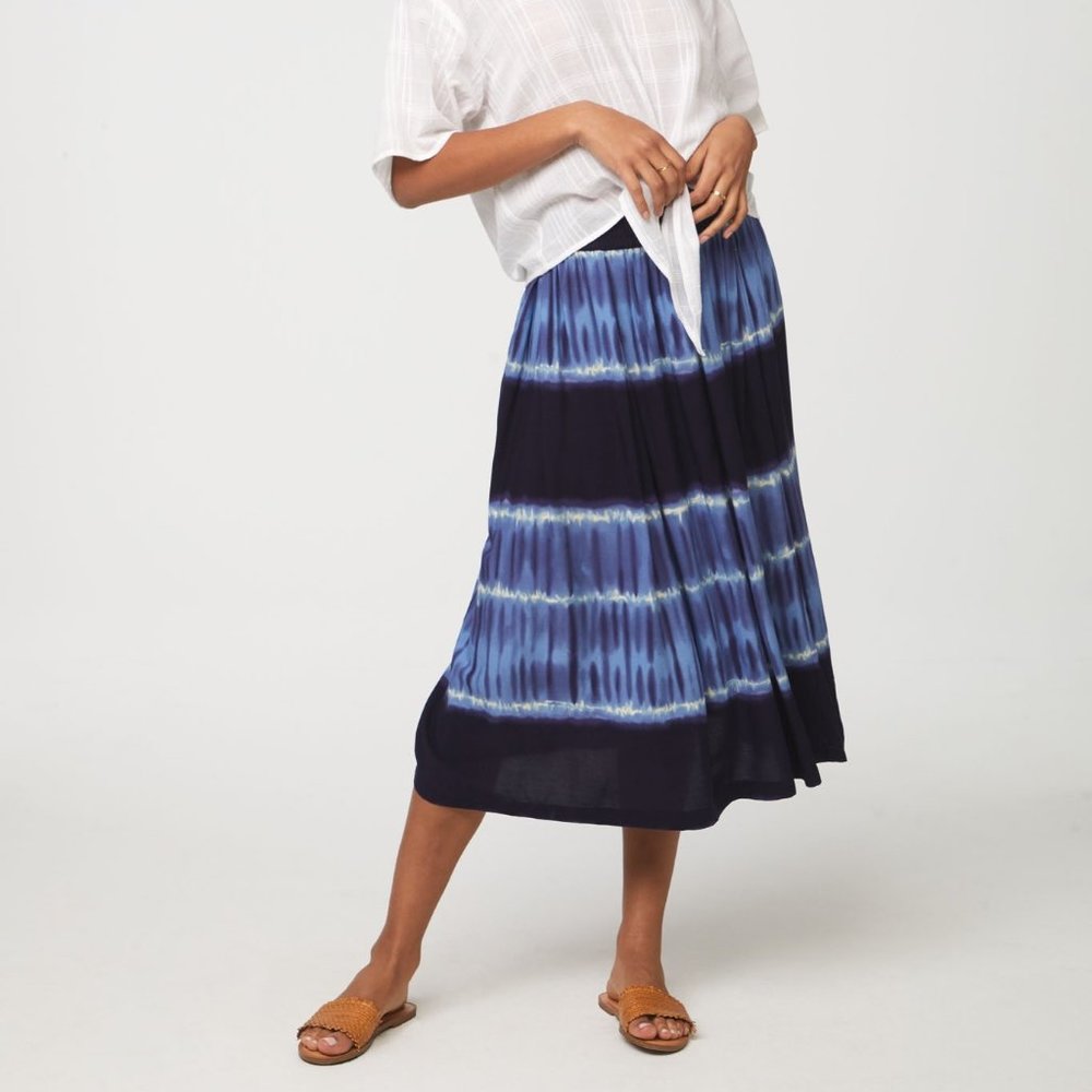 BeachLunchLounge! Jeremie TIe Dye Midi Skirt NWT!